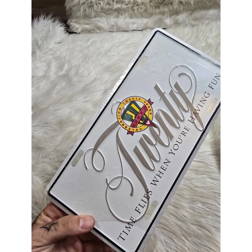 Disney Cast Team Exclusive Celebrating 20 Years Metal License Plate / Sign